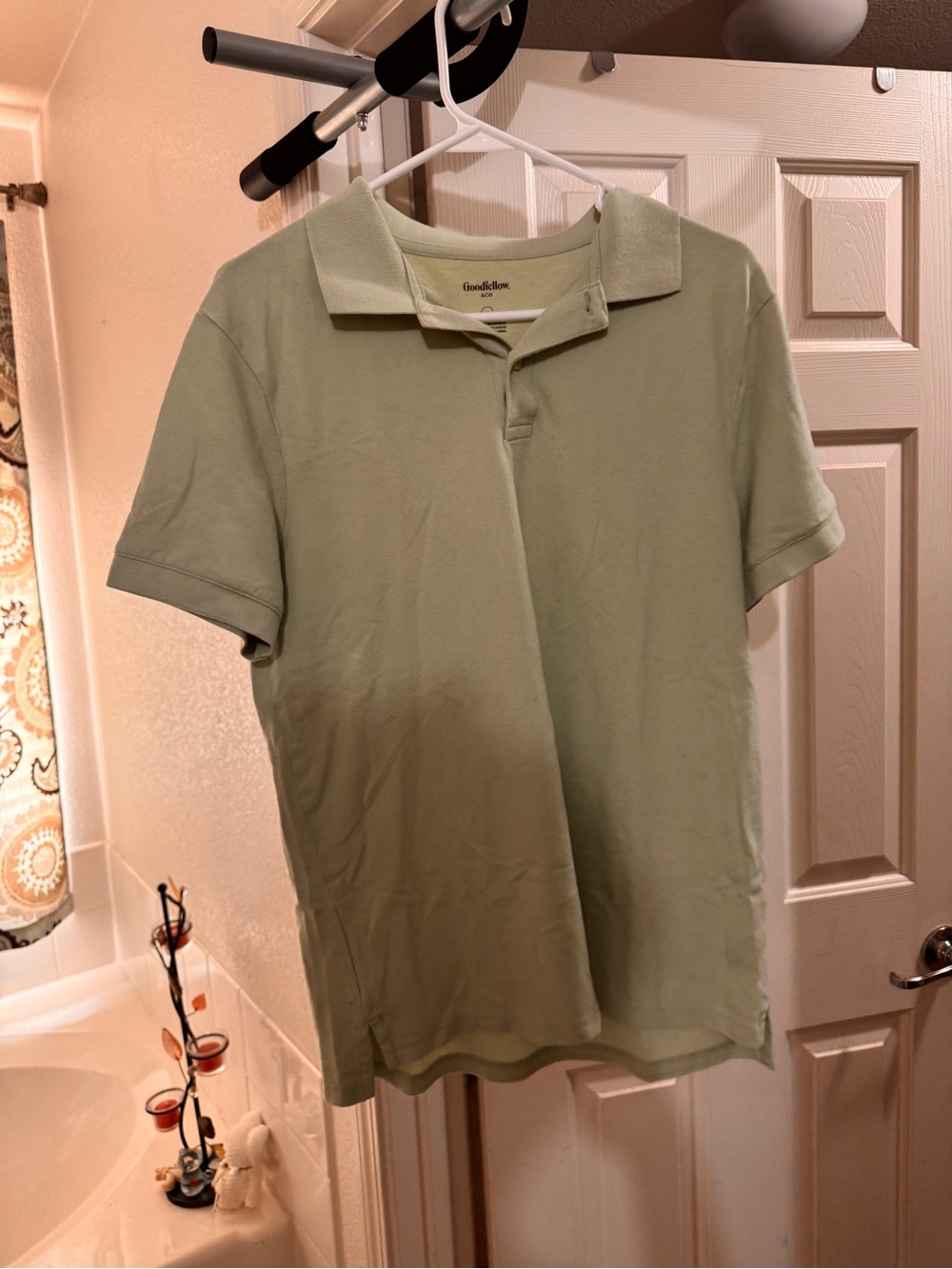 Goodfellow & Co Sage Green Short-Sleeve Polo